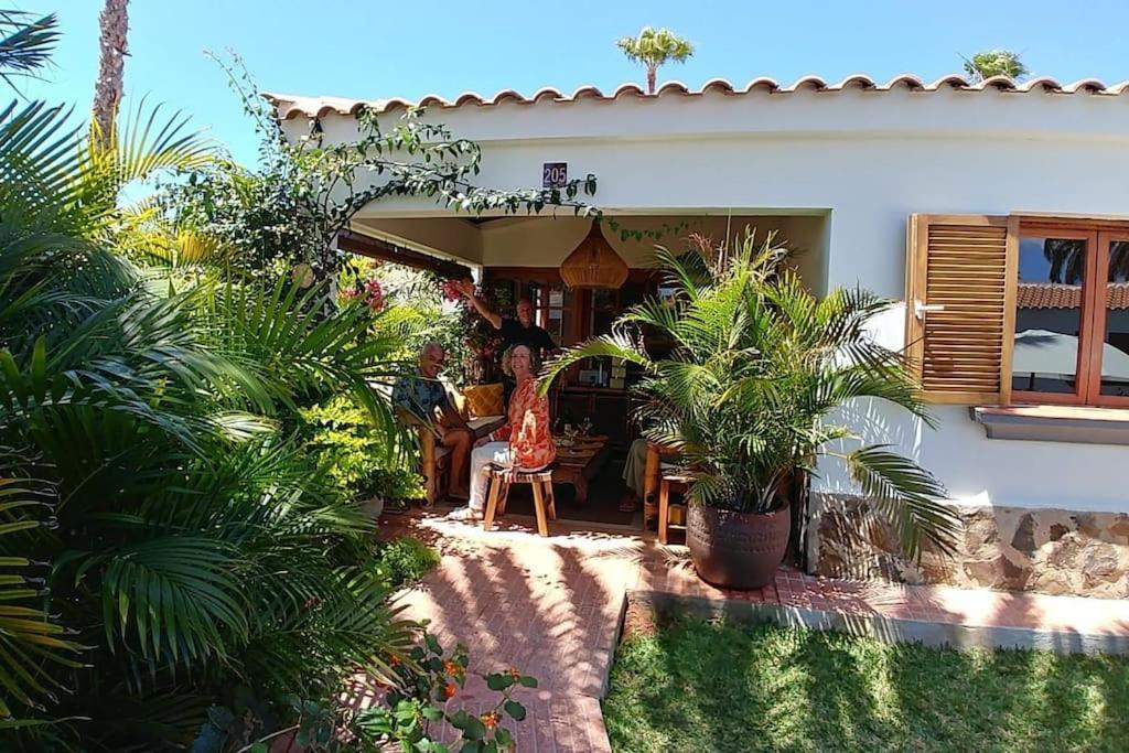 Bungalow tropical con piscina y aire acondicionado Maspalomas  Exterior foto