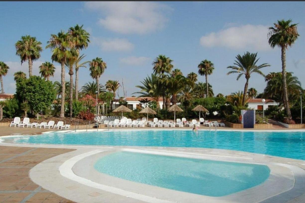 Bungalow tropical con piscina y aire acondicionado Maspalomas  Exterior foto