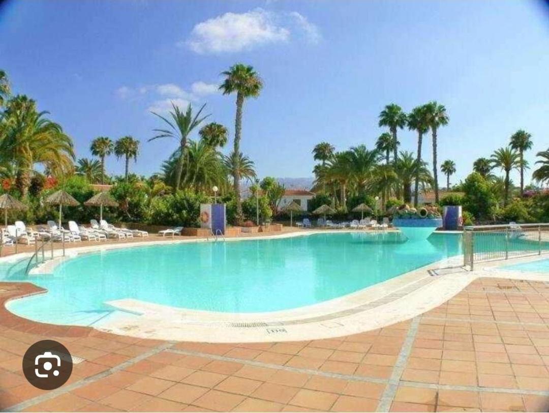 Bungalow tropical con piscina y aire acondicionado Maspalomas  Exterior foto